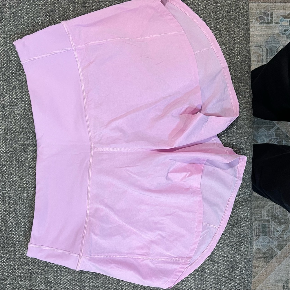 Lululemon Speed Up HR 4in short, Size 8, Vita Pink